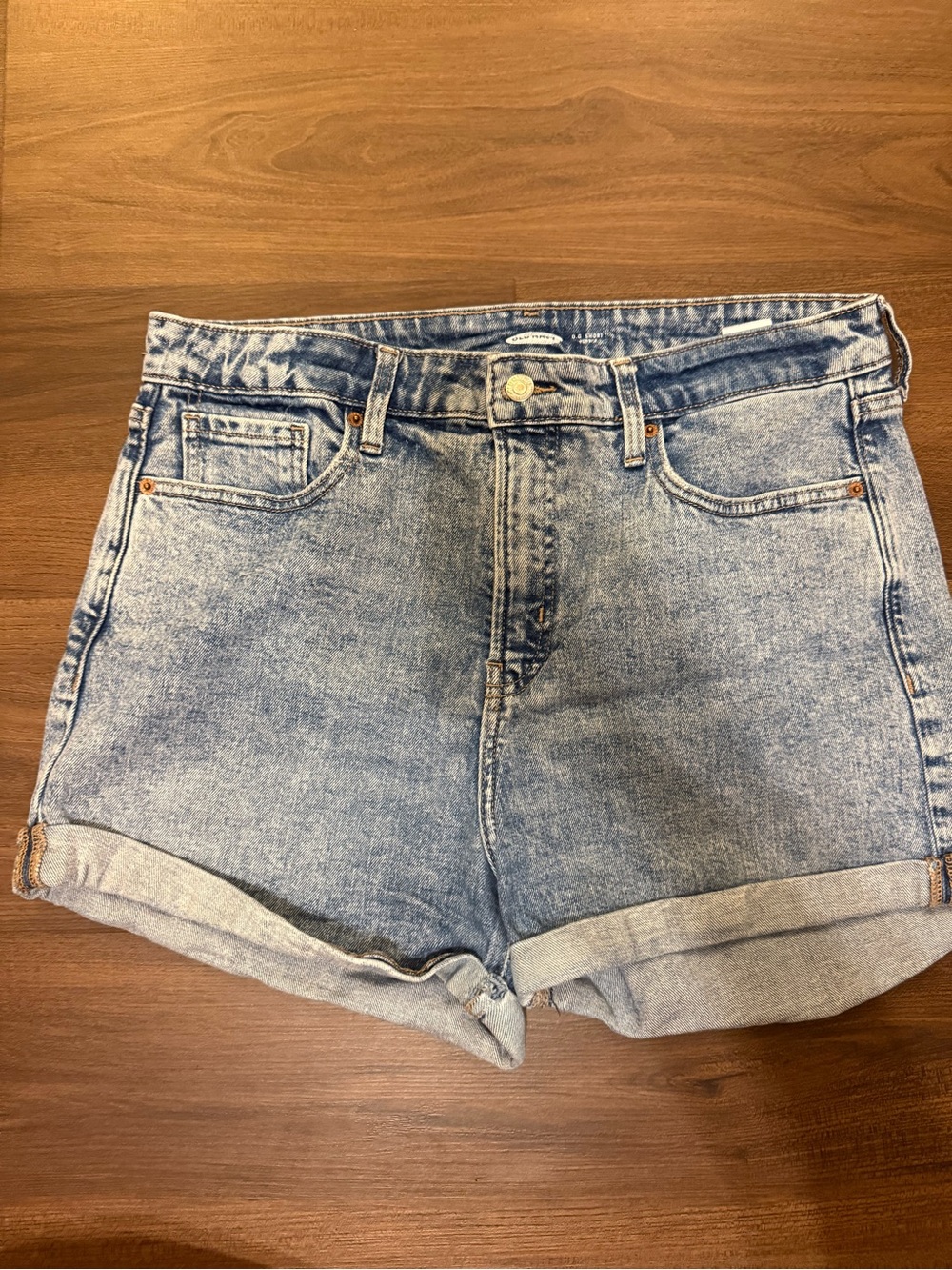Old Navy Classic High-Rise Blue Denim Shorts